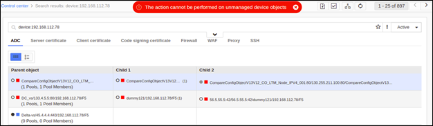 Issue while performing actions on an object